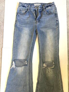 Flying Monkey High Rise Flare Jeans Size Youth 14